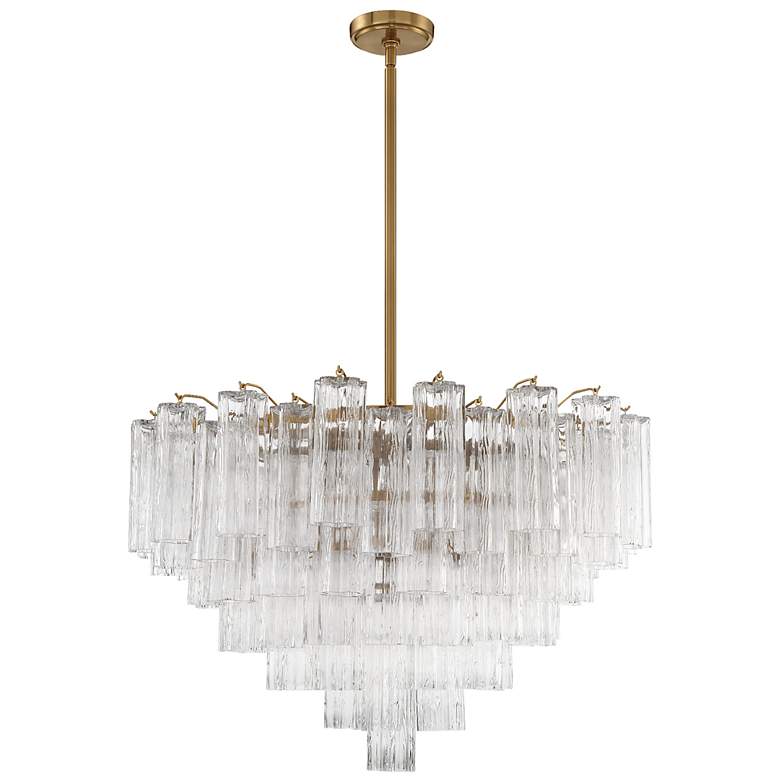 Image 2 Addis 16 Light Aged Brass Chandelier