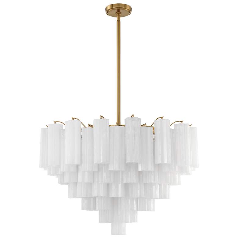 Image 2 Addis 16 Light Aged Brass Chandelier