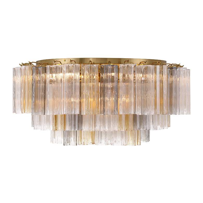 Image 4 Addis 16 Light Aged Brass Flush Mount more views