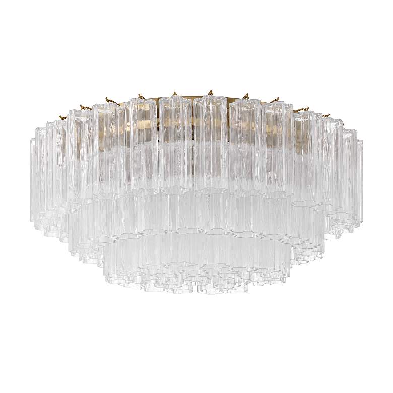 Image 3 Addis 16 Light Aged Brass Flush Mount more views
