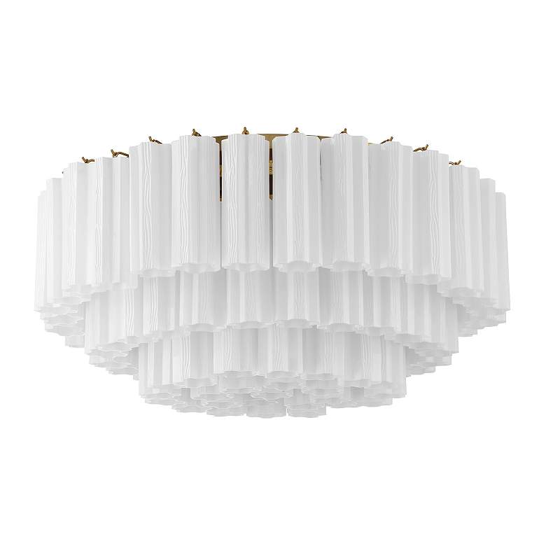 Image 3 Addis 16 Light Aged Brass Flush Mount more views