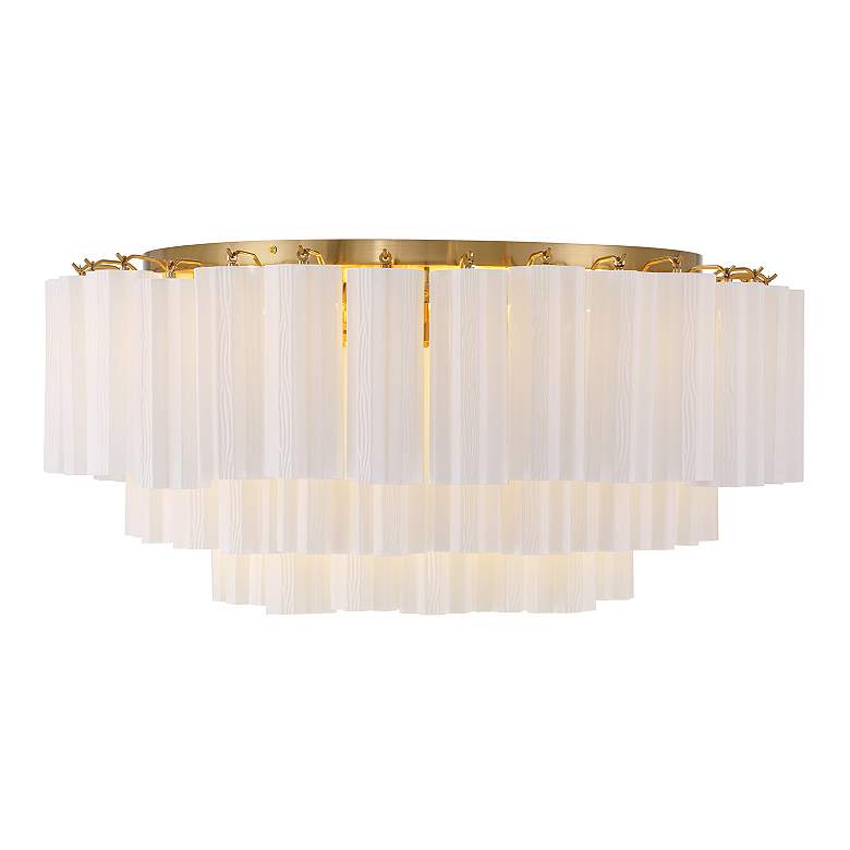 Image 4 Addis 16 Light Aged Brass Flush Mount more views