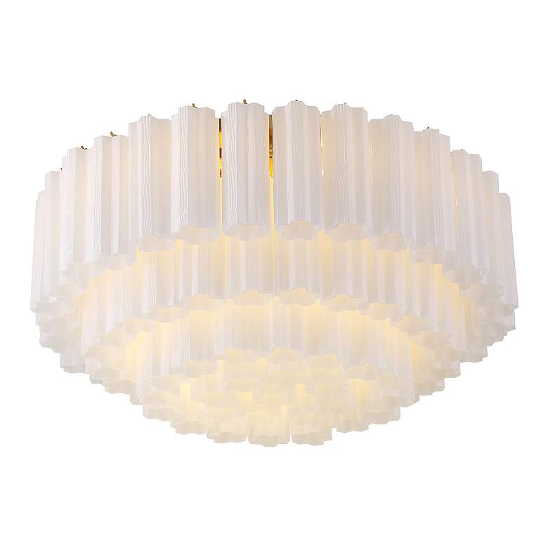 Image 5 Addis 16 Light Aged Brass Flush Mount more views