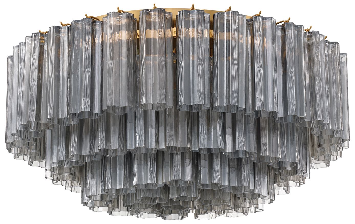 Image 2 Addis 16 Light Aged Brass Flush Mount more views