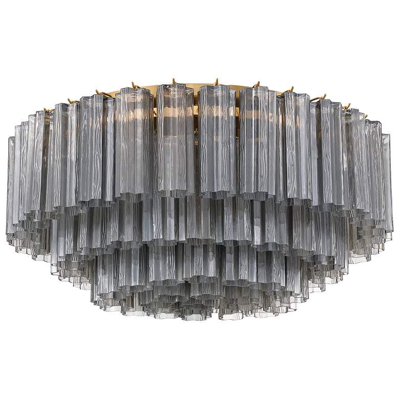 Image 2 Addis 16 Light Aged Brass Flush Mount more views