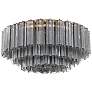 2_Addis 16 Light Aged Brass Flush Mount more views