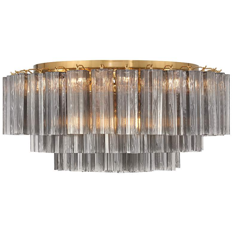 Image 5 Addis 16 Light Aged Brass Flush Mount more views