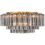 5_Addis 16 Light Aged Brass Flush Mount more views
