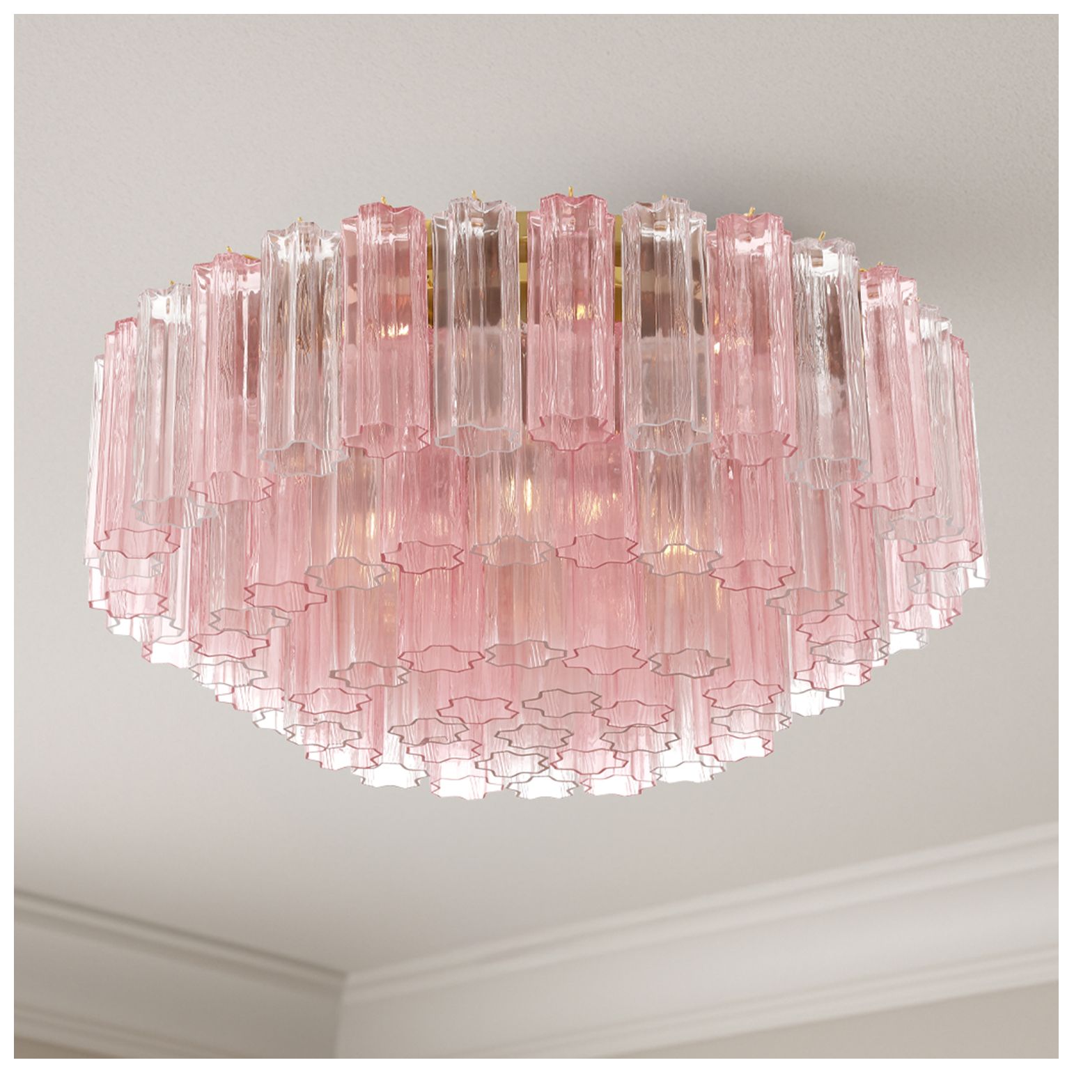 Image 7 Addis 16 Light Aged Brass Flush Mount more views