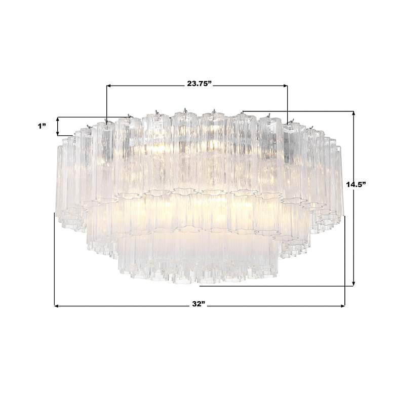 Image 7 Addis 16 Light Polished Chrome Flush Mount more views