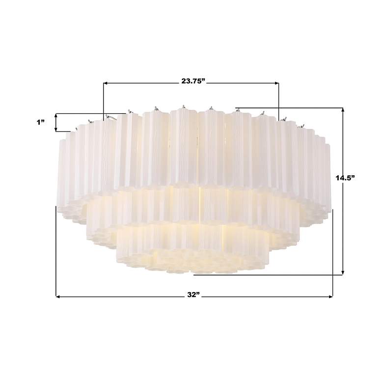 Image 7 Addis 16 Light Polished Chrome Flush Mount more views