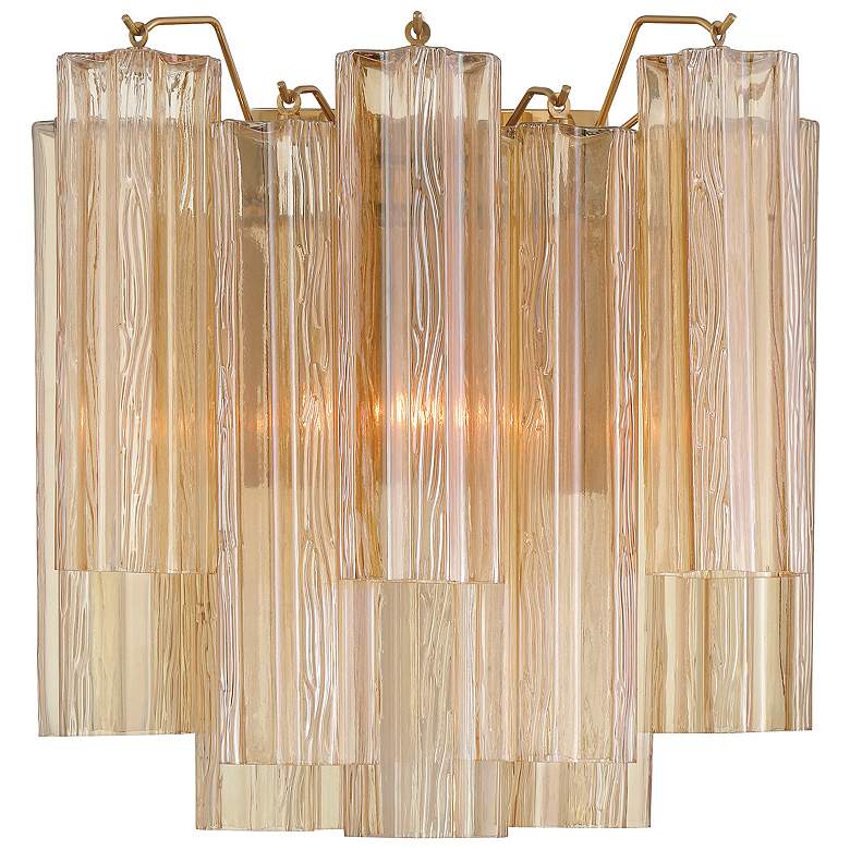 Image 2 Addis 2 Light Aged Brass Sconce