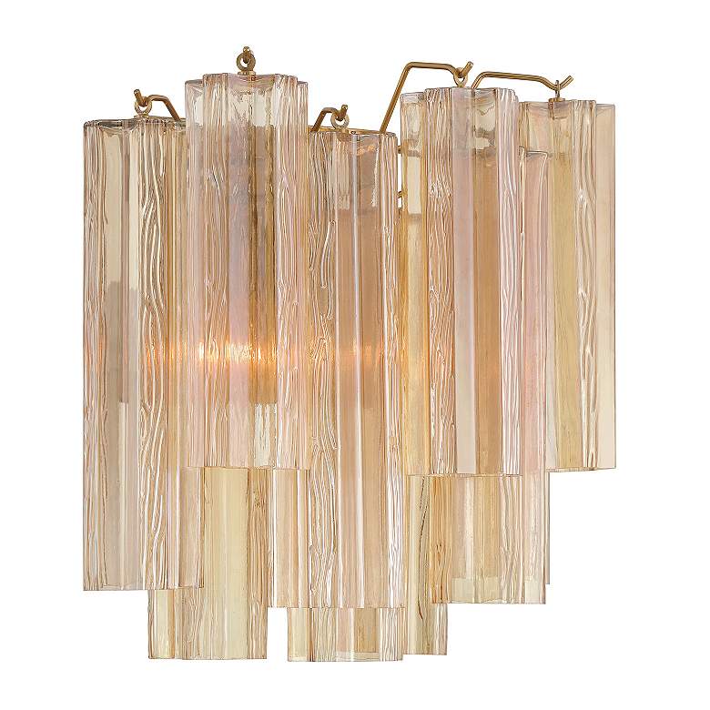 Image 4 Addis 2 Light Aged Brass Sconce more views