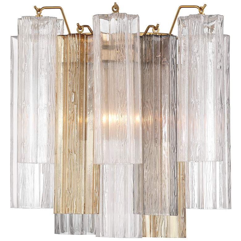 Image 2 Addis 2 Light Aged Brass Sconce