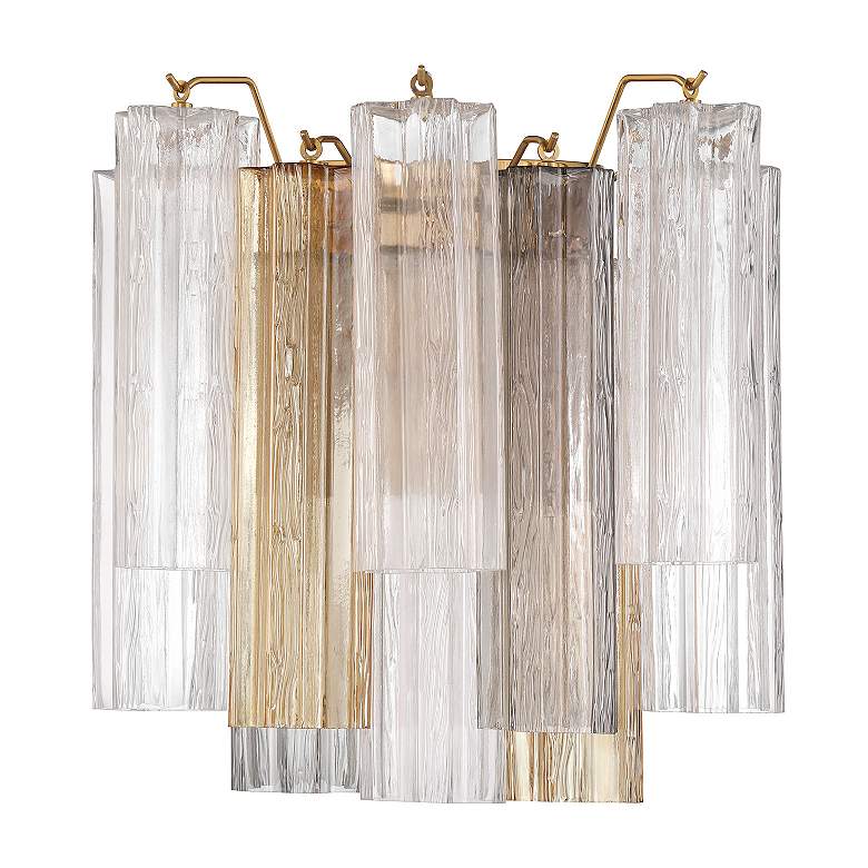 Image 3 Addis 2 Light Aged Brass Sconce more views