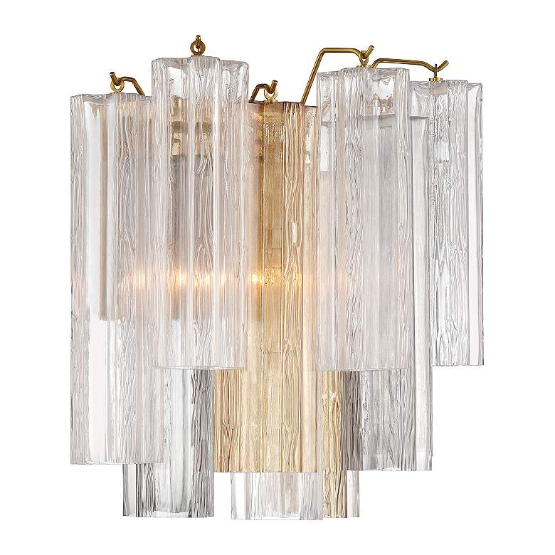 Image 4 Addis 2 Light Aged Brass Sconce more views