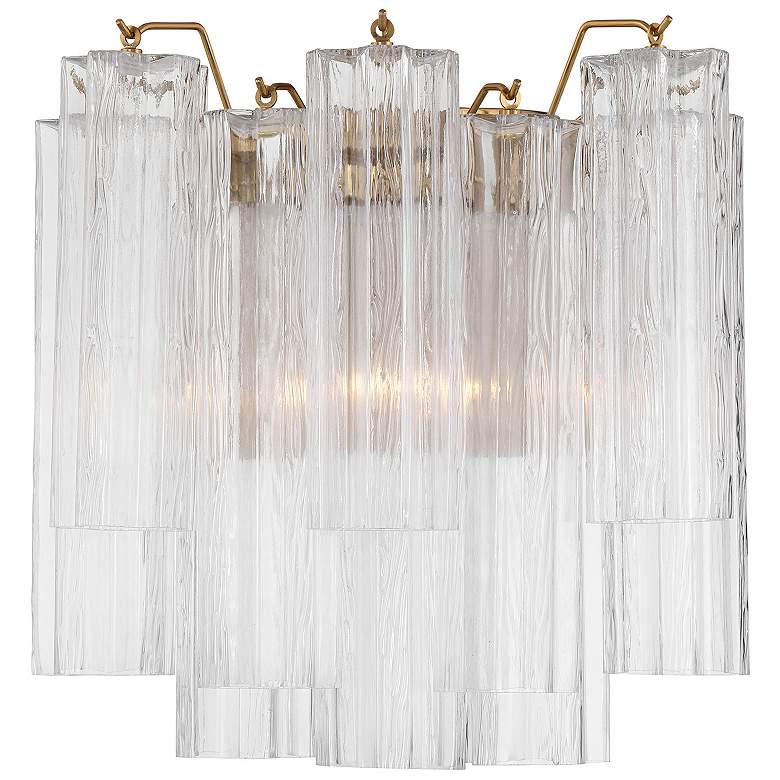 Image 2 Addis 2 Light Aged Brass Sconce
