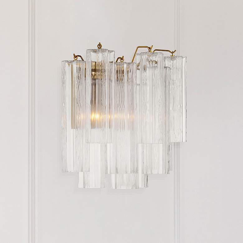 Image 7 Addis 2 Light Aged Brass Sconce more views