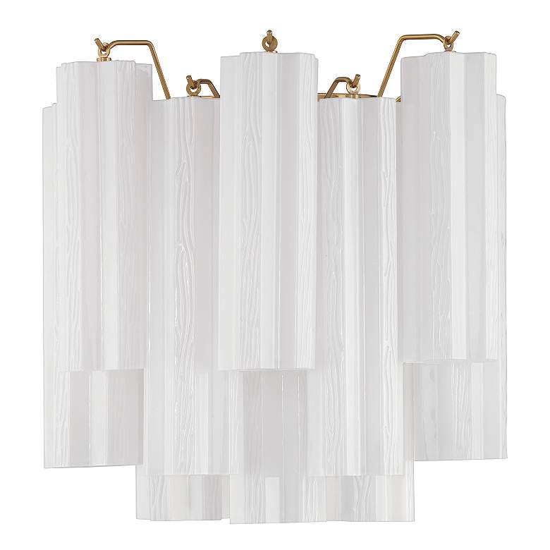 Image 3 Addis 2 Light Aged Brass Sconce more views