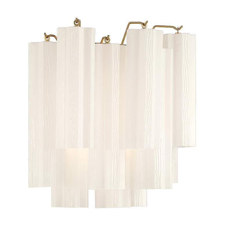 Image 4 Addis 2 Light Aged Brass Sconce more views