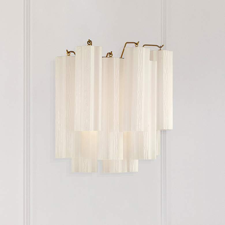 Image 7 Addis 2 Light Aged Brass Sconce more views