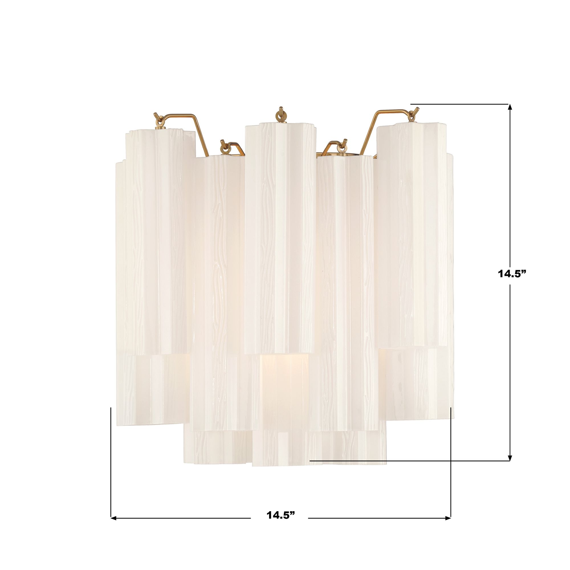 Addis 2 Light Aged Brass Sconce