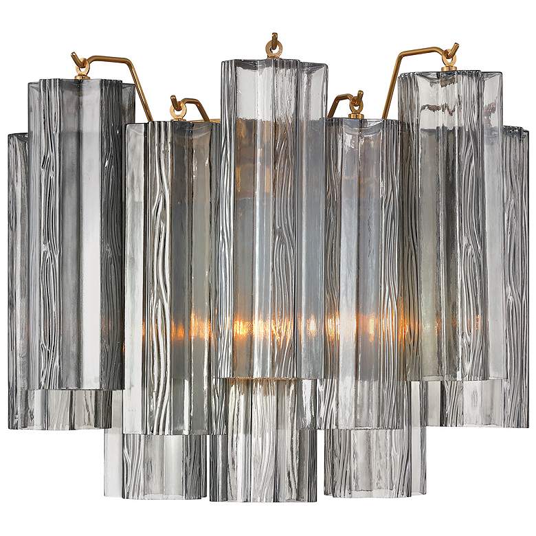 Image 2 Addis 2 Light Aged Brass Sconce more views