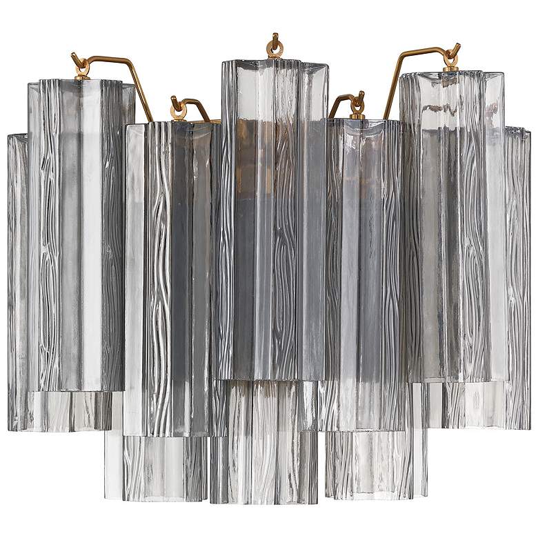 Image 3 Addis 2 Light Aged Brass Sconce more views