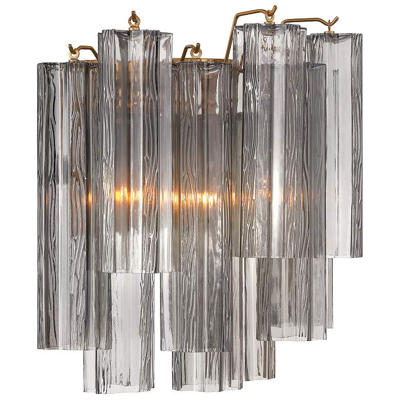 Image 3 Addis 2 Light Aged Brass Sconce more views