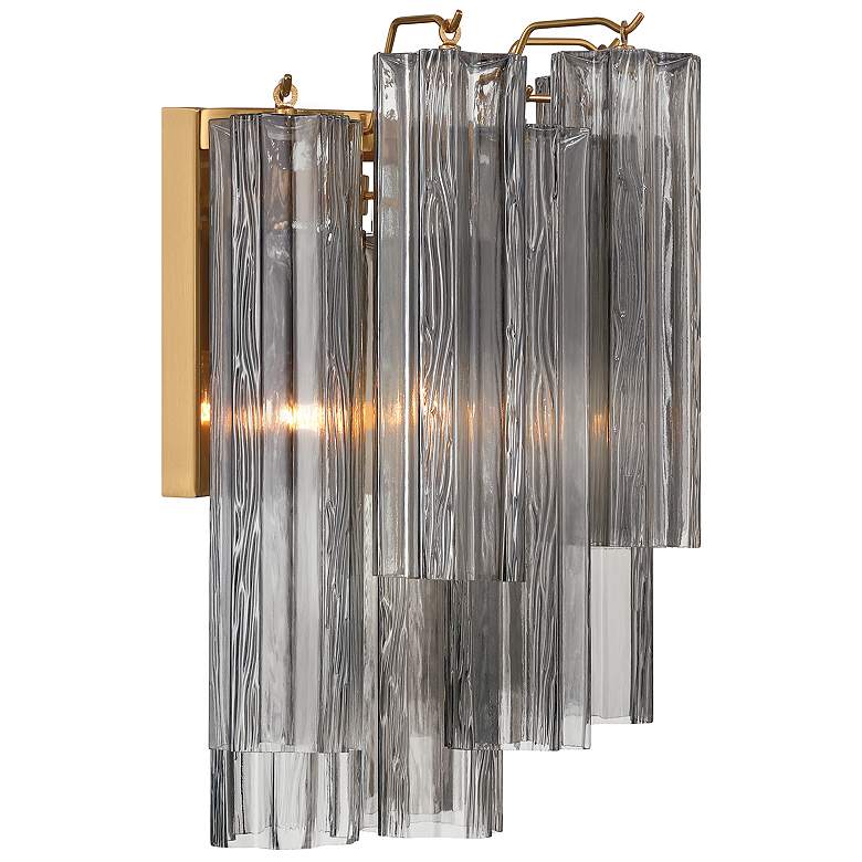 Image 4 Addis 2 Light Aged Brass Sconce more views