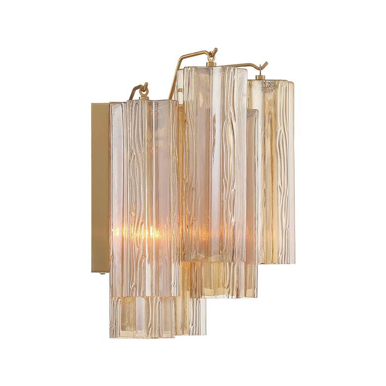 Image 6 Addis 2 Light Aged Brass Wall Mount more views