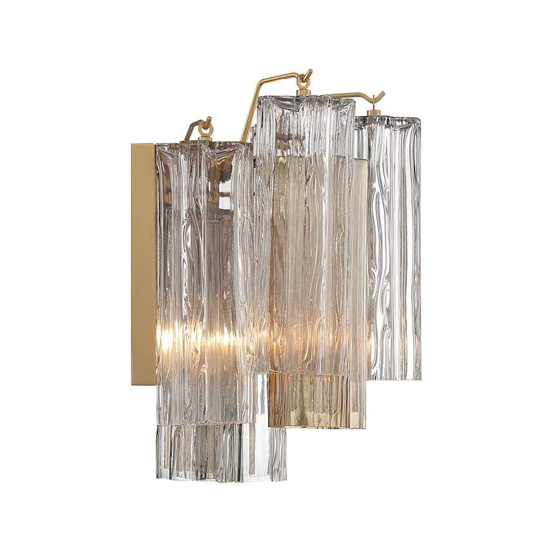 Image 4 Addis 2 Light Aged Brass Wall Mount more views