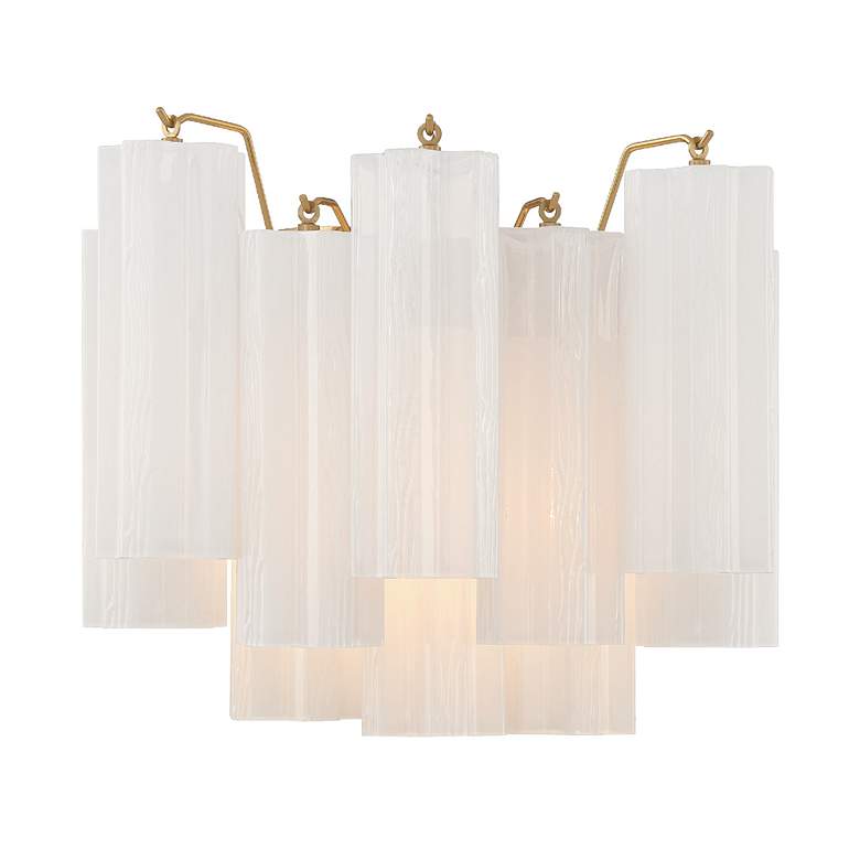 Image 2 Addis 2 Light Aged Brass Wall Mount more views