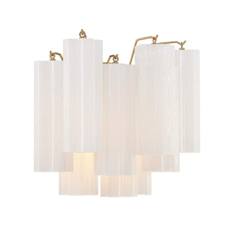 Image 3 Addis 2 Light Aged Brass Wall Mount more views
