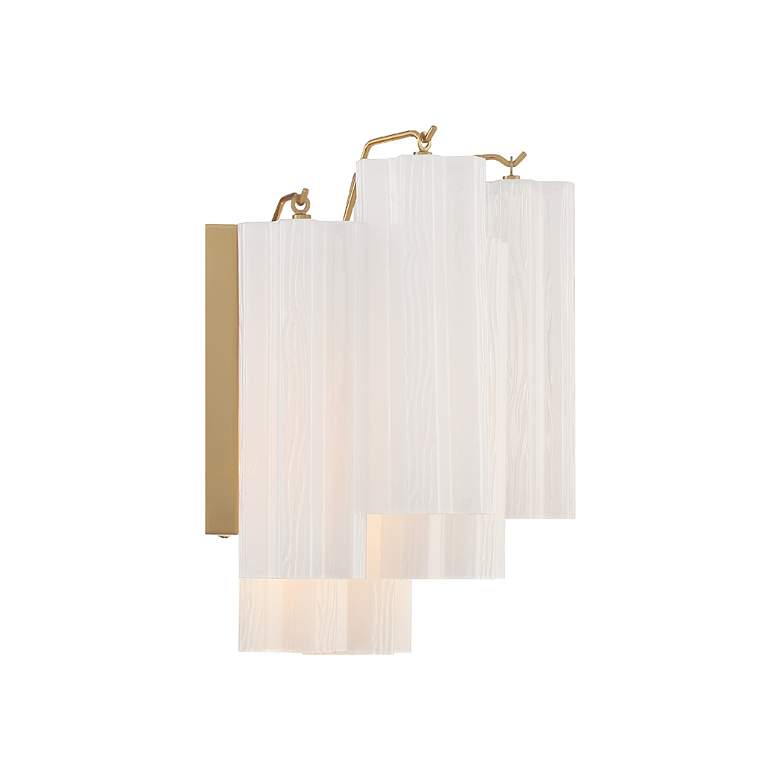 Image 4 Addis 2 Light Aged Brass Wall Mount more views