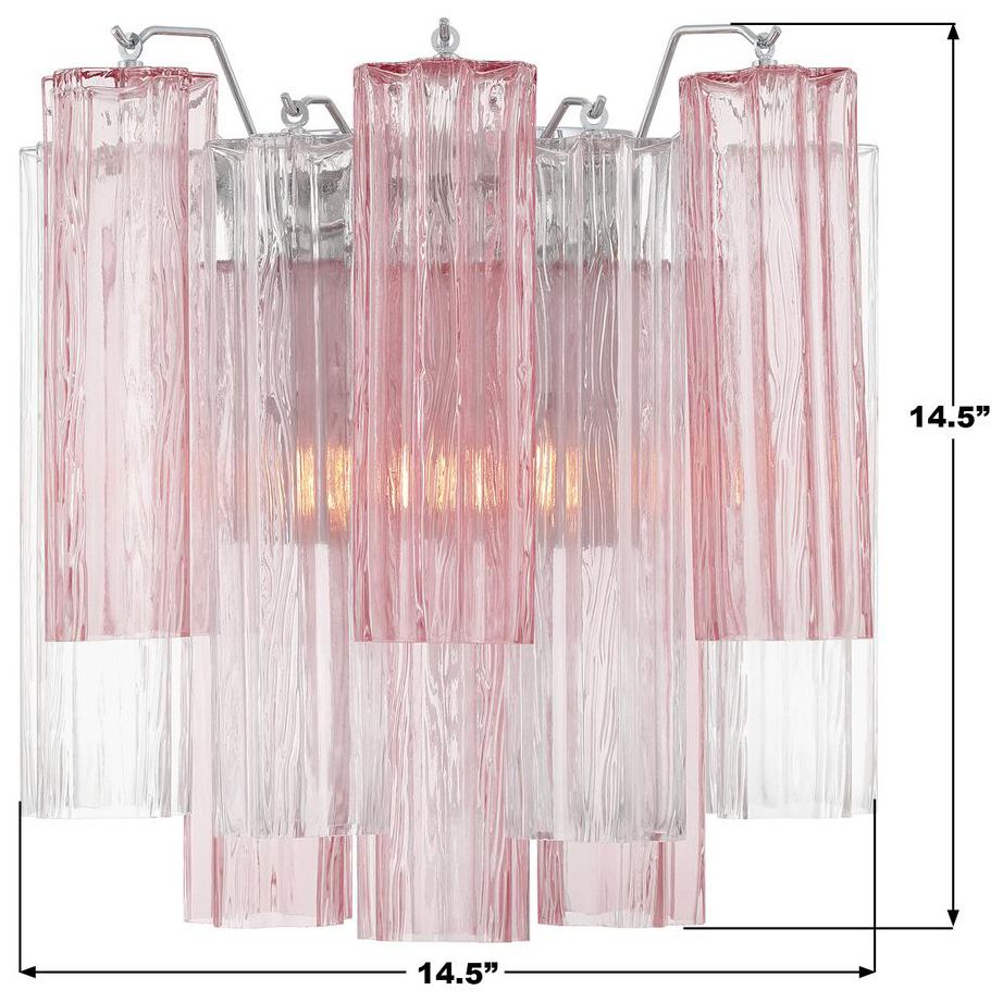 Image 6 Addis 2 Light Polished Chrome Sconce more views