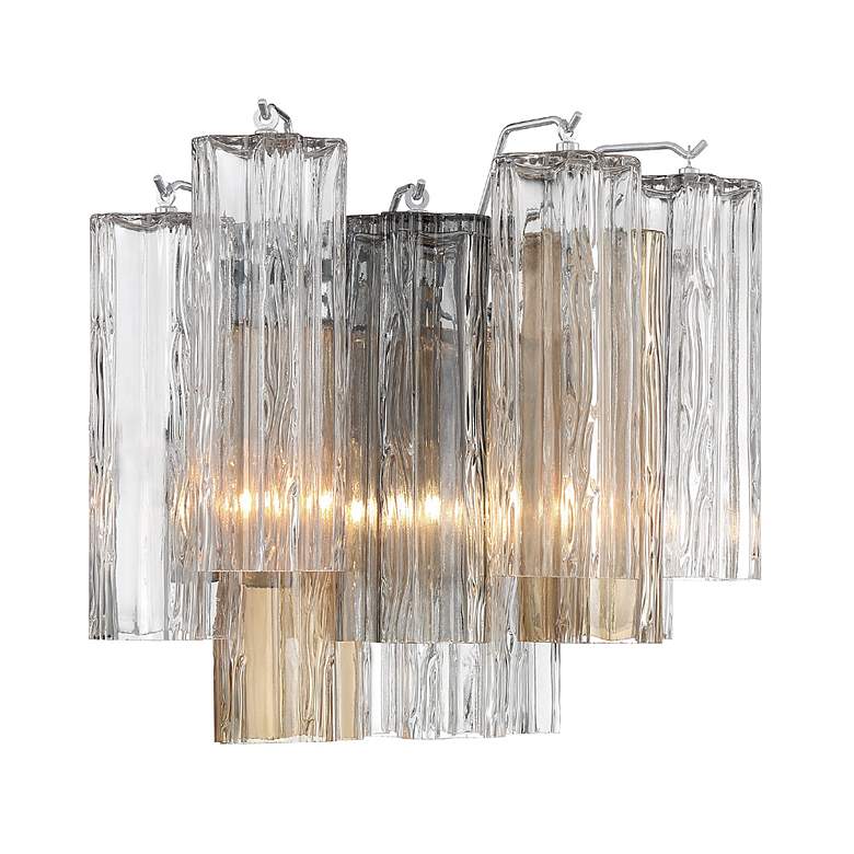 Image 4 Addis 2 Light Polished Chrome Wall Mount more views