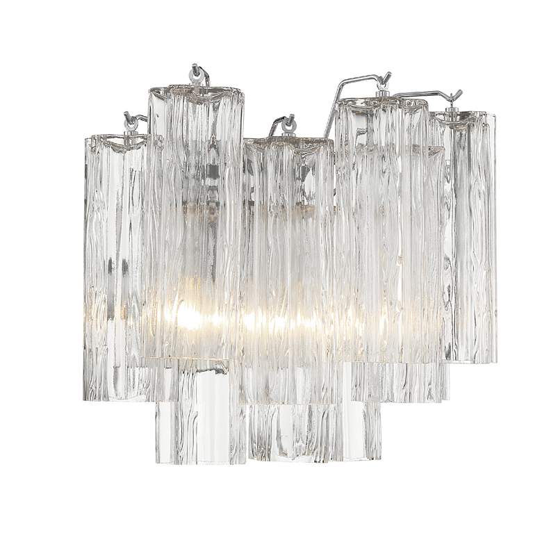 Image 3 Addis 2 Light Polished Chrome Wall Mount more views