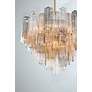 6_Addis 26 3/4" Wide Aged Brass and Autumn Glass Chandelier more views
