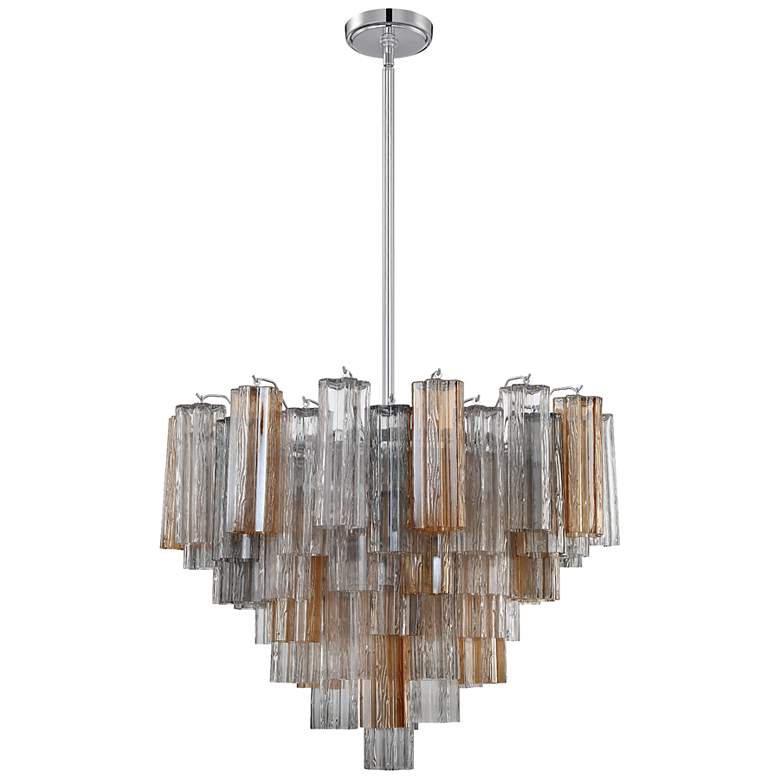 Image 3 Addis 26 3/4" Wide Polished Chrome 12-Light Chandelier