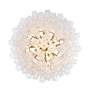 5_Addis 32" Wide Aged Brass and White Glass Tiered Chandelier more views