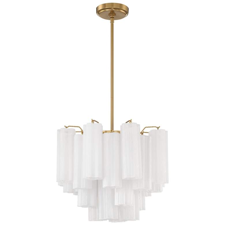 Image 2 Addis 4 Light Aged Brass Chandelier