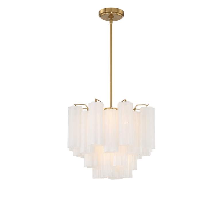 Image 3 Addis 4 Light Aged Brass Chandelier more views