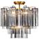 Addis 4 Light Aged Brass Semi Flush Mount