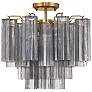 2_Addis 4 Light Aged Brass Semi Flush Mount more views