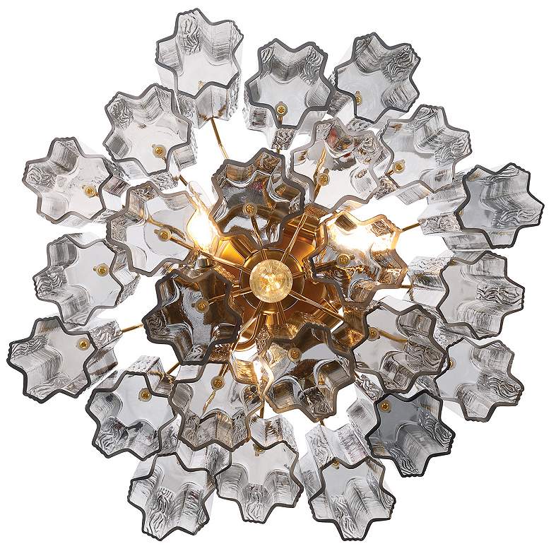 Image 3 Addis 4 Light Aged Brass Semi Flush Mount more views