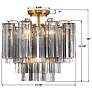 6_Addis 4 Light Aged Brass Semi Flush Mount more views