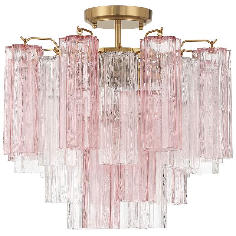 Image 2 Addis 4 Light Aged Brass Semi Flush Mount more views