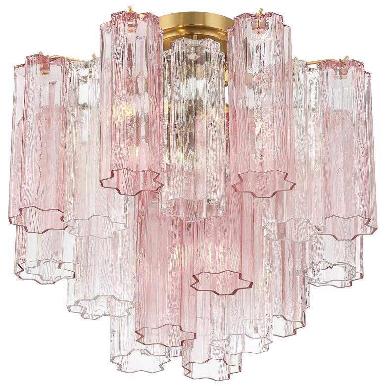 Image 4 Addis 4 Light Aged Brass Semi Flush Mount more views