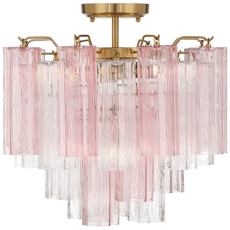 Image 5 Addis 4 Light Aged Brass Semi Flush Mount more views
